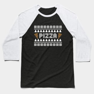 Christmas Pizza Baseball T-Shirt